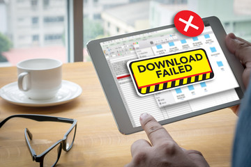 Poster - computer Transfer  Download Failed Data Stop Loss Transfer Netwo