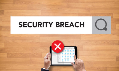 Poster - computer Security Breach Cyber Attack Computer Crime Password Se
