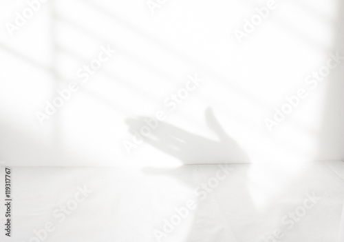 Fototapeta na szkło Cień rąk