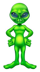 Wall Mural - Cartoon Alien