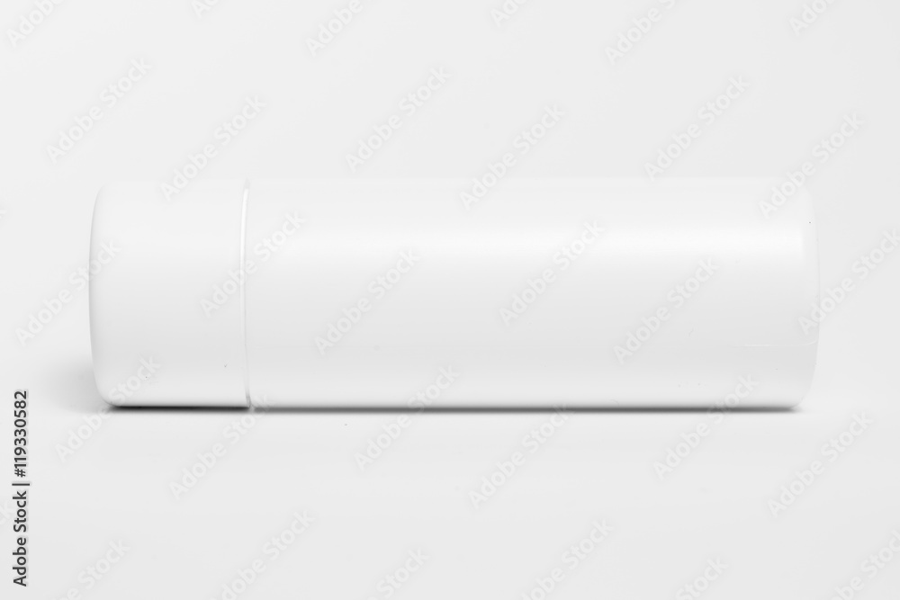 White bottles isolated on white
