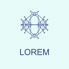 Wall Mural - set of elegant monogram design. vector illustration.