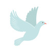 Dove Icon in flat style.