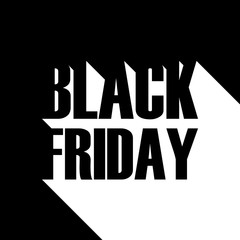 Naklejka na meble Black Friday sale banner for business, promotion and advertising. Vector illustration.