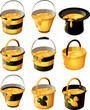 yellow honey bucket