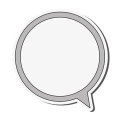 Canvas Print - flat design conversation bubble icon vector illustration