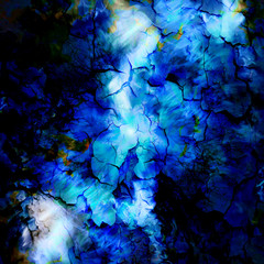Poster - Color abstract background. Winter structure. Computer collage. Earth Concept.