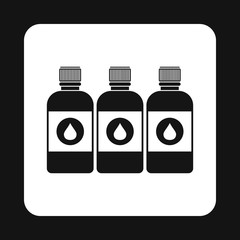 Poster - Printer ink bottles icon in simple style on a white background