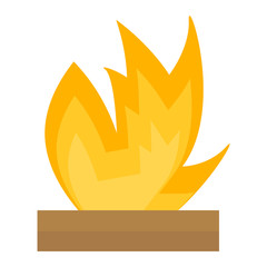 Wall Mural - Fire flame hot burn and fire flame vector icon. Warm inferno danger fire flame and cooking yellow fire flame. Orange light blazing campfire ignite fire flame design and detail fireplace passion sign.
