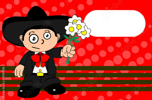 Funny Kid Mexican Mariachi Cartoon Expressions Background Very Easy To Edit Buy This Stock Vector And Explore Similar Vectors At Adobe Stock Adobe Stock