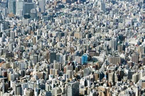 東京都市風景密集した街並イメージ俯瞰stock Photo Adobe Stock