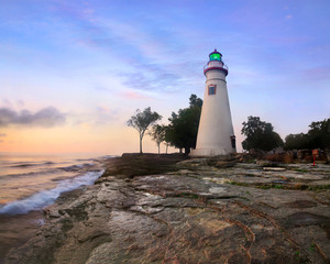 Wall Mural - Marblehead Lighthouse Sunrise