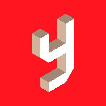 isometric letter y.