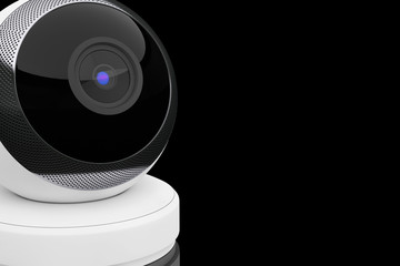 Aufkleber - White Computer Spherical Web Camera. 3d Rendering