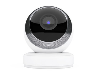 Aufkleber - White Computer Spherical Web Camera. 3d Rendering