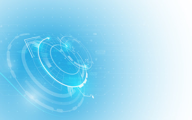 Poster - blue design technology innovation concept background