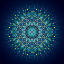 Mandala Pattern Circle Geometric Ornament Background