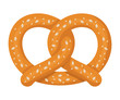 delicious pretzel isolated icon vector illustration design