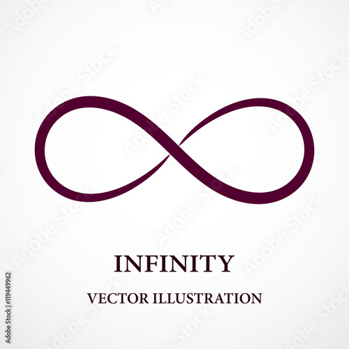 Fotografie, Obraz Abstract infinity symbol. Vector design. Creative concept.