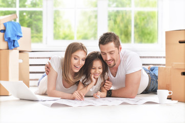 Poster - family moving into their new home