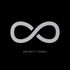 Wall Mural - Infinity Symbol on Dark Background