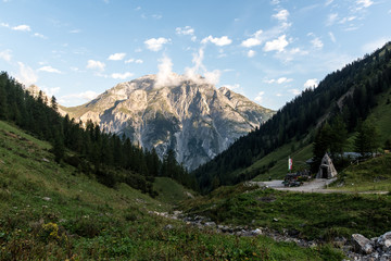 Naklejka na meble Summer hiking in the mountains of the European Alps in Austria