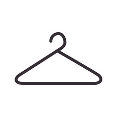 hang hook hanger clothes wear closet wardrobe equipment vector illustration