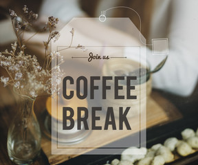 Wall Mural - Break Tea Coffee Time Relax Concept