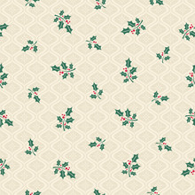 Christmas Holly Seamless Pattern Free Stock Photo - Public Domain Pictures