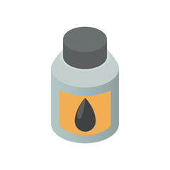Poster - Printer ink icon in cartoon style isolated on white background. Paint symbol