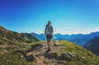 © XtravaganT - Woman hiking in the Allgau Alps, Germany