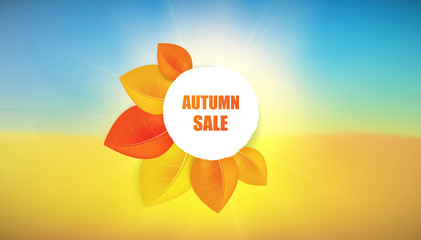 Wall Mural - Autumn abstract background design.Vector Eps 10

