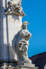 Holy Trinity Column (a plague column, 1713). Budapest, Hungary.