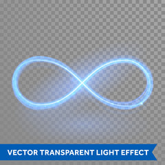 Poster - ector magic glowing light infinity sign