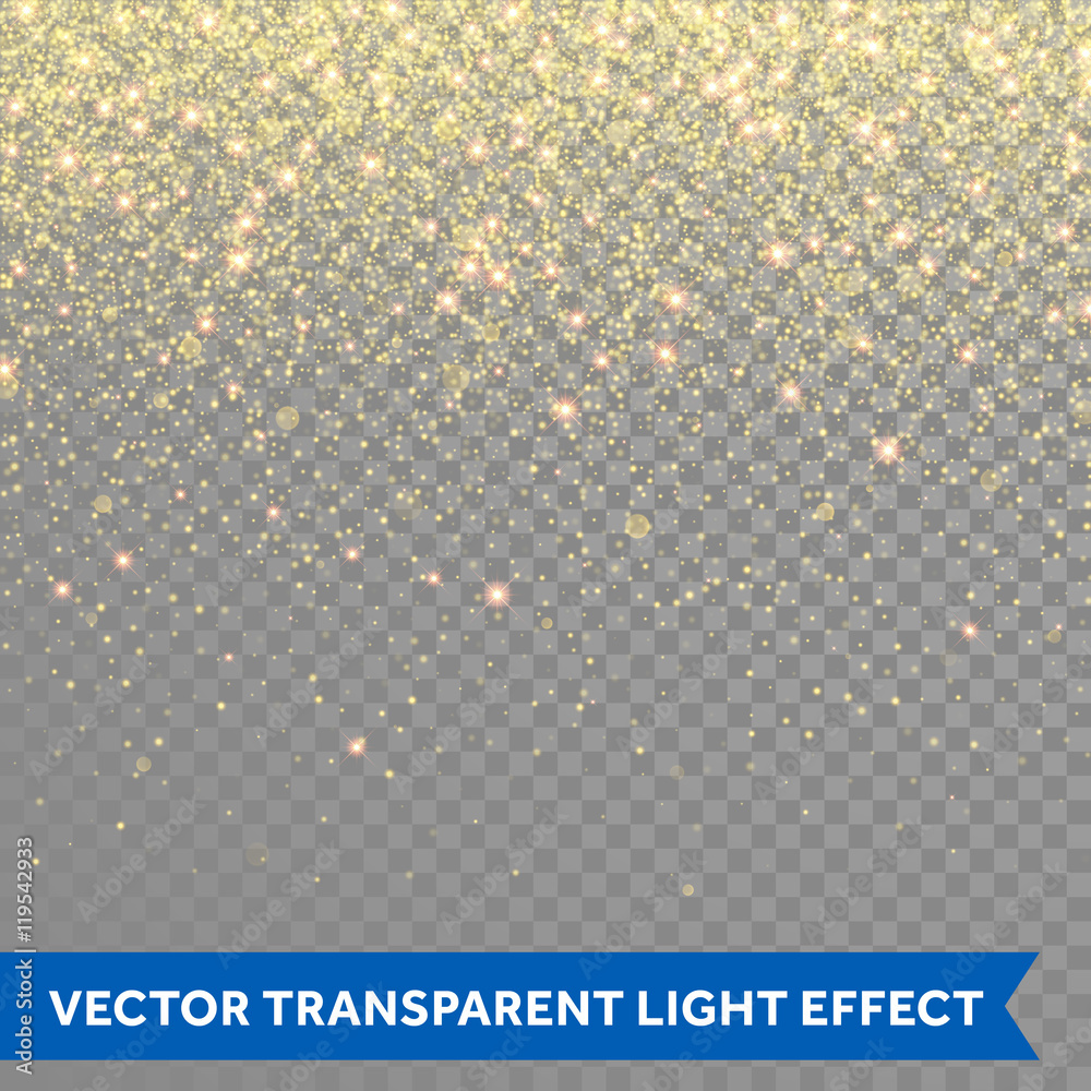 Vector gold glitter particles background effect Stock Vector | Adobe Stock