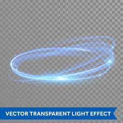 Wall Mural - Vector neon light circle in motion