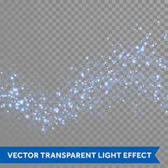 Aufkleber - Neon blue glittering star dust trail sparkling particles