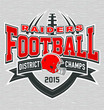District champs football t-shirt graphic design
