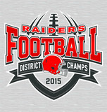 District champs football t-shirt graphic design