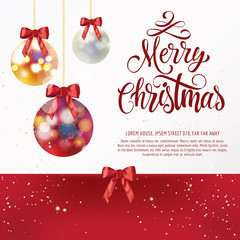 Wall Mural - Merry Christmas Postcard Design