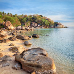 Canvas Print - Asian tropical beach paradise in Thailand