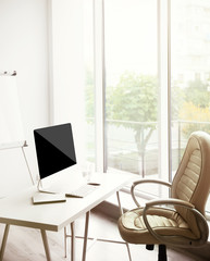 Canvas Print - Stylish workplace in office