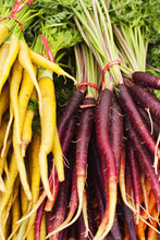 Close-up Of Carrots For Sale At Market