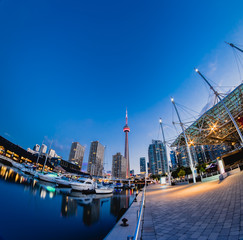 Wall Mural - Sunrise at Harbour Front Toronto, Ontario, Canada