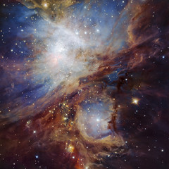 Wall Mural - stars nebula in space.