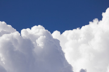 Wall Mural - White clouds in blue sky
