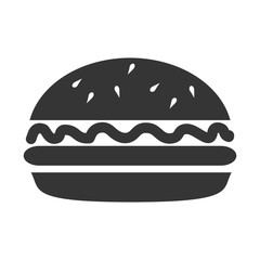 Poster - icon burger fast food islated vector illustration eps 10