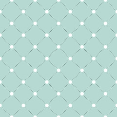 White and black veil seamless pattern on turquoise or mint background