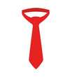 tie red necktie suit isolated vector illustration eps 10