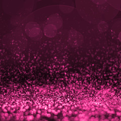 Poster - Abstract pink glitter perspective to blank background,Studio sty